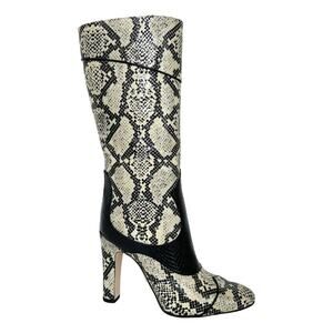Gucci Snake Embossed Leather Knee-High Boot BNIB 37
